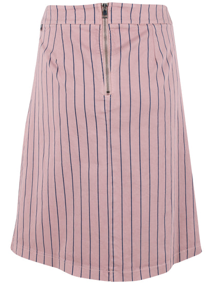 Danekage Stretch Canvas Skirt Light Rose/Dk Navy