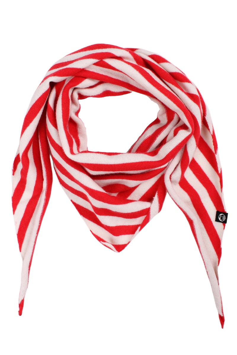 Danechic Merino Scarf - Flame/Chalk