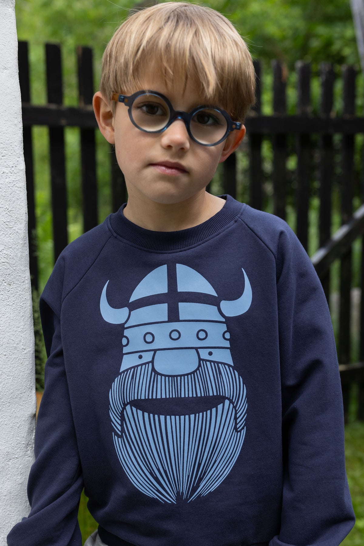 Sweater til børn med viking
