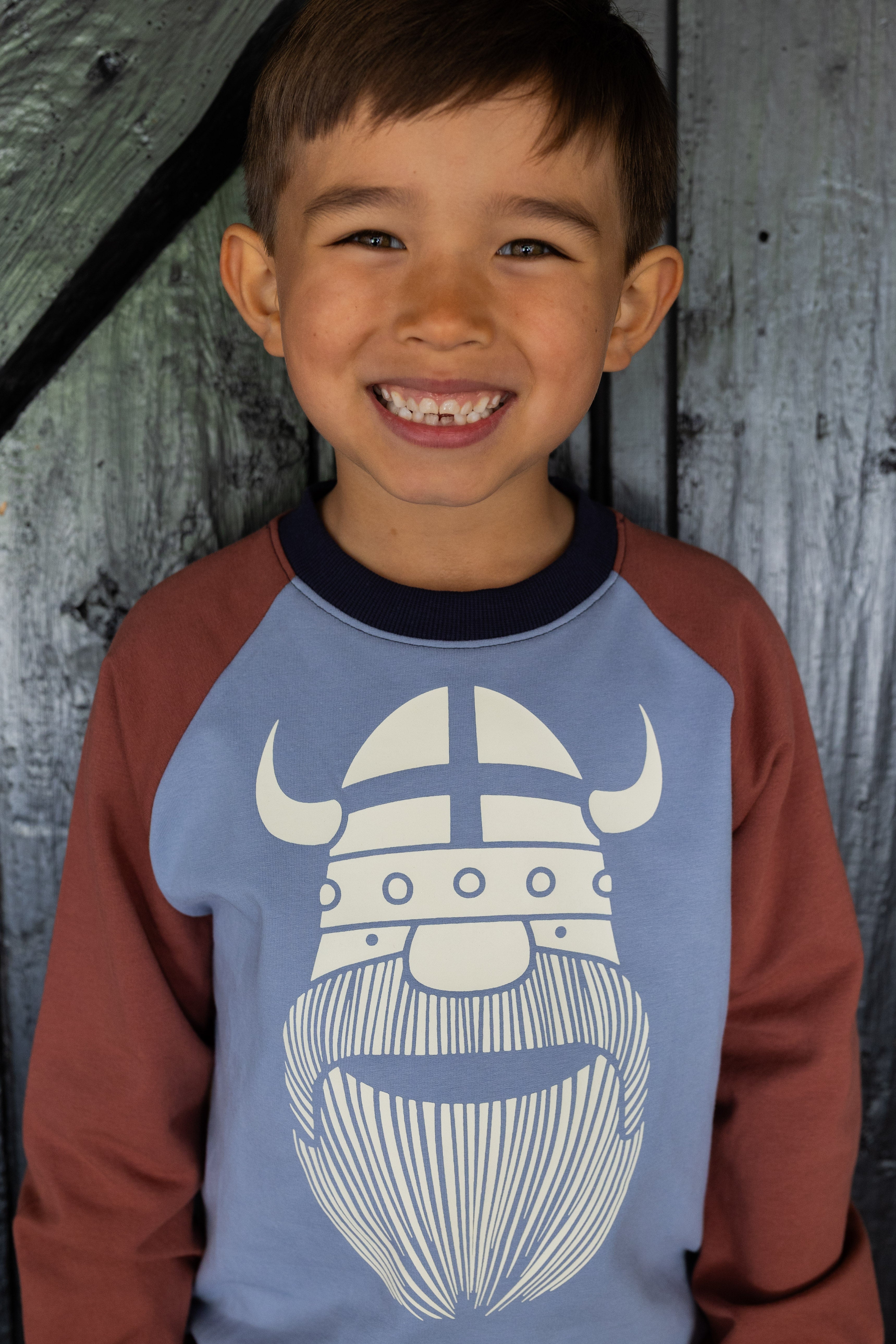 Sweater til børn med viking