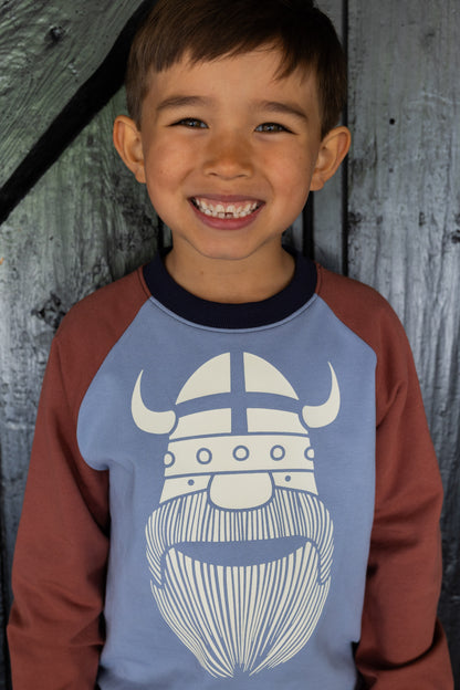 Sweater til børn med viking