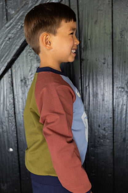 Sweater til børn med viking