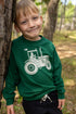 Sweater med viking og traktor