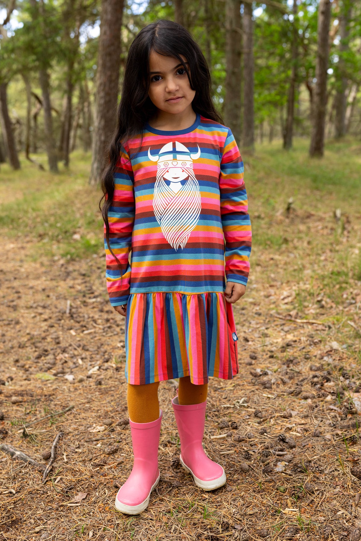 Danesehorse Cotton Dress Borealis FREJA