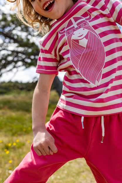 Danebasic SS Soft Cherry/Light Beige FREJA