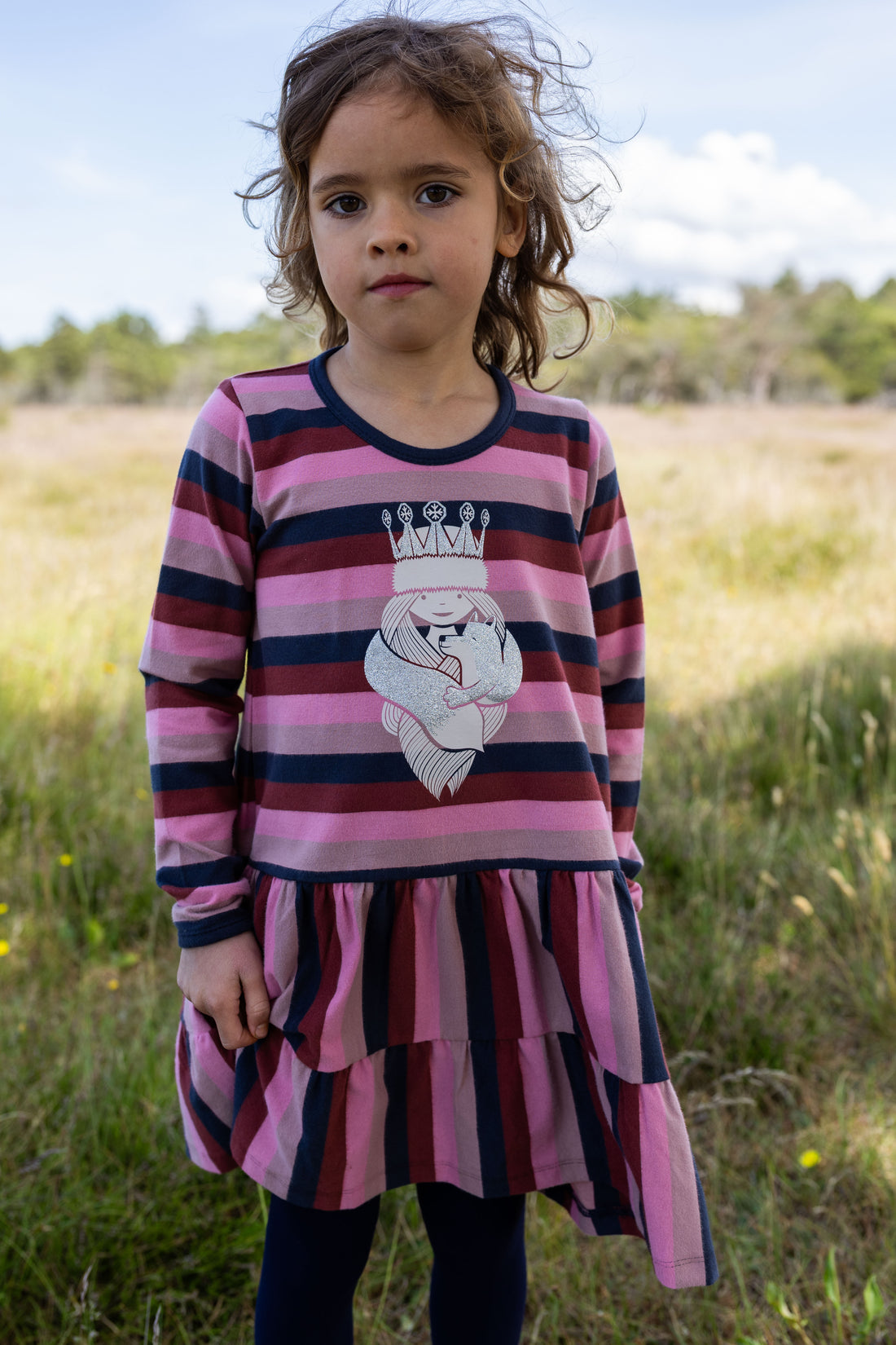 Kjole til børn med prinsesse