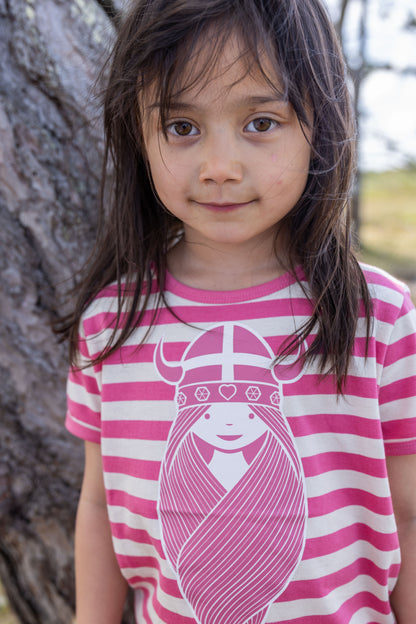 Danebasic SS Soft Cherry/Light Beige FREJA