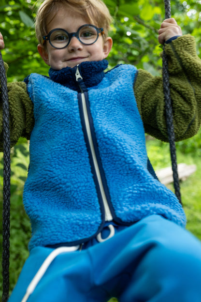 Danetumling Fleece Zip-Up Navy/Faded Blue/Olive