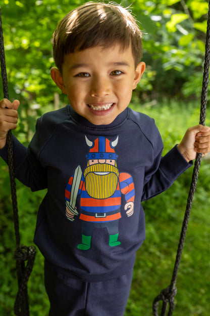 Sweater til børn med viking