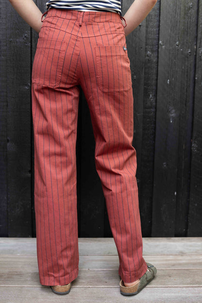 Danedaisy Stretch Canvas Pants Swedish Red/Dk Navy