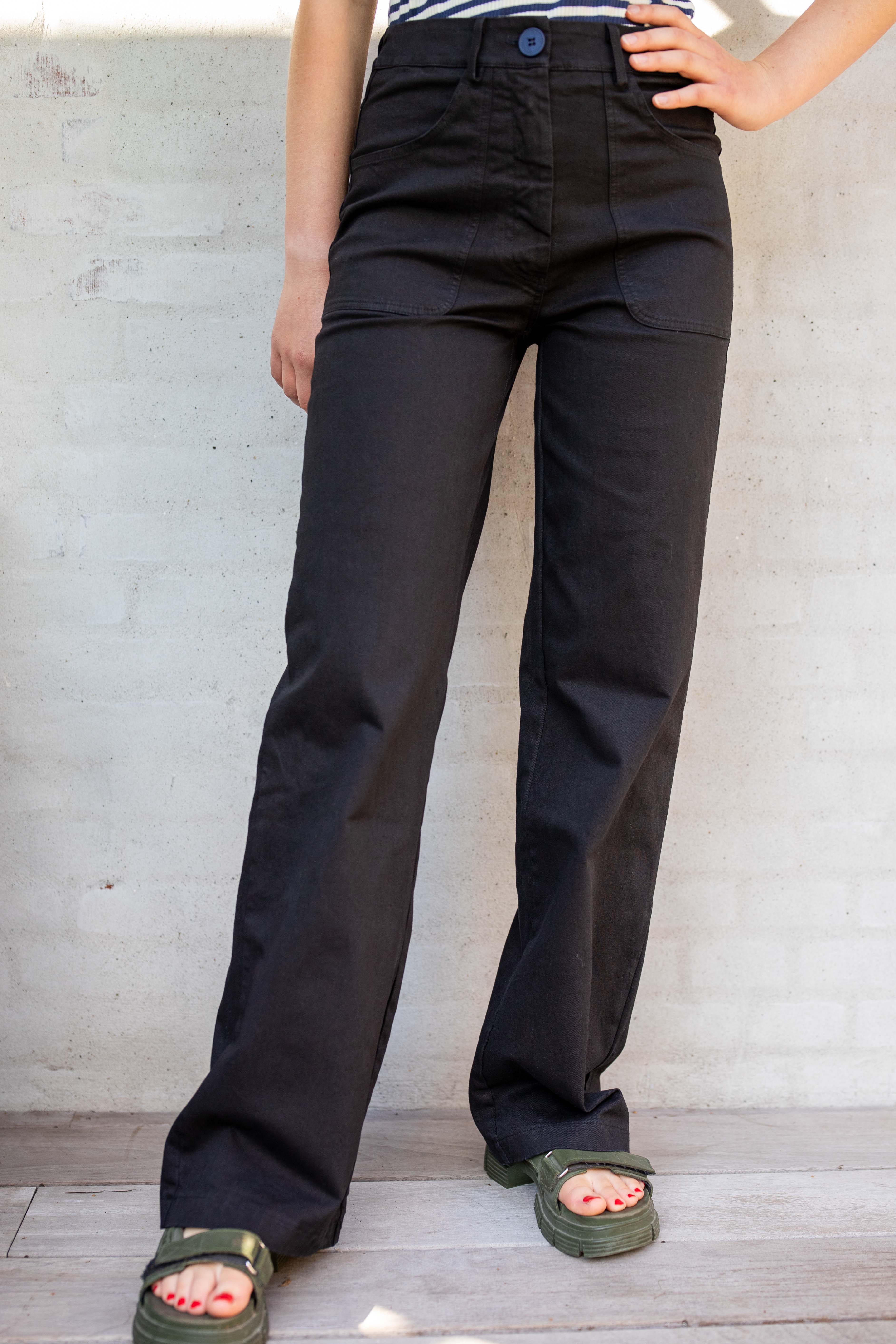 Danedaisy Stretch Twill Pants Black