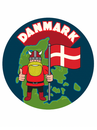 Magnet Porcelaine DANMARK