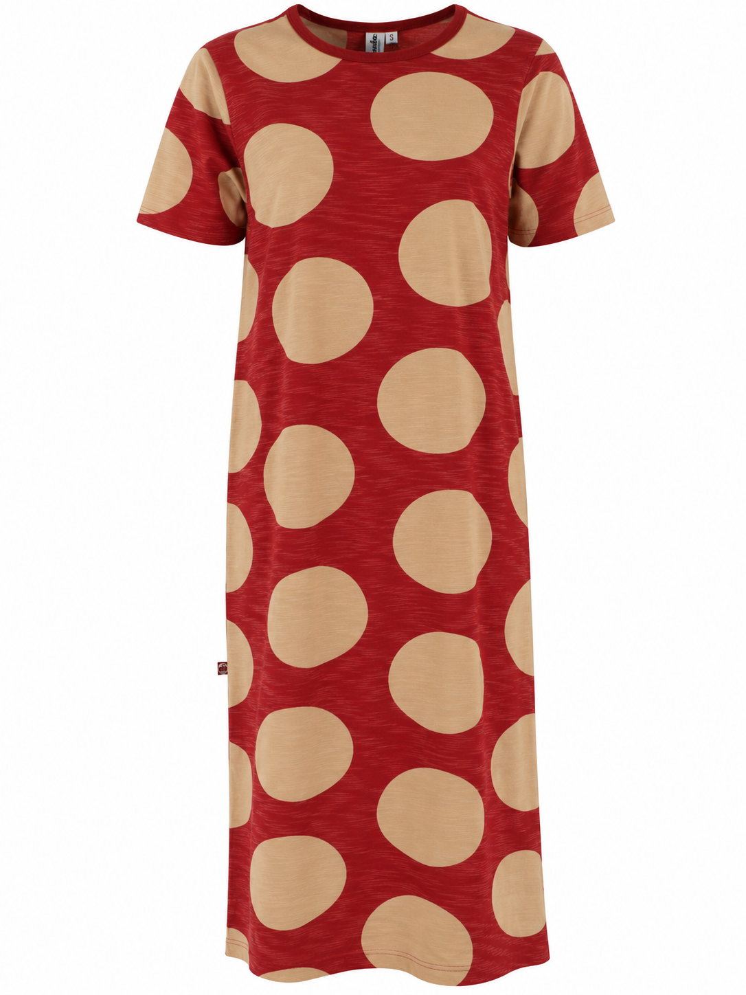 Danehigh Seas Heavy Slub Dress Red Brick/Beige MEGADOTS
