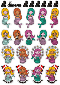 Danefae Sticker Sheet MERMAID