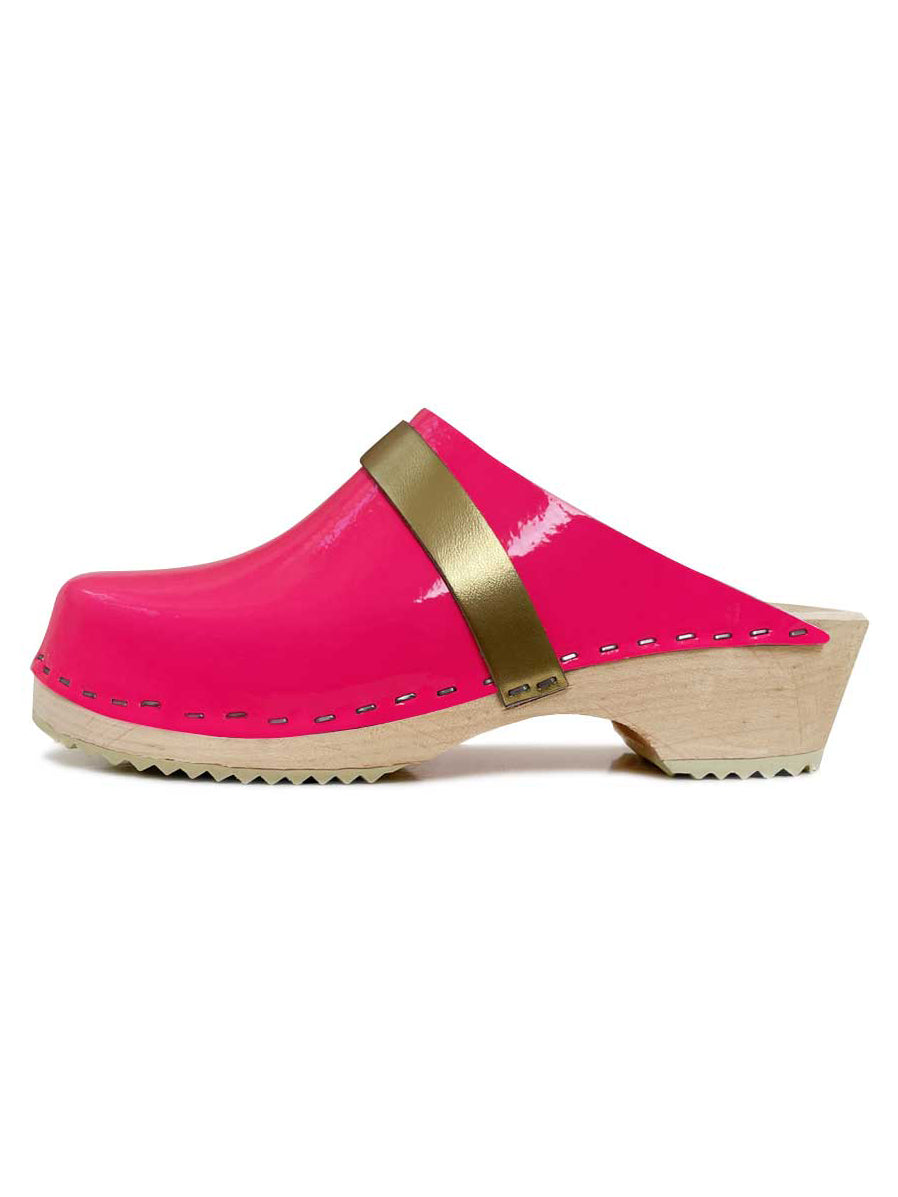 Mine Træsko Neon Pink