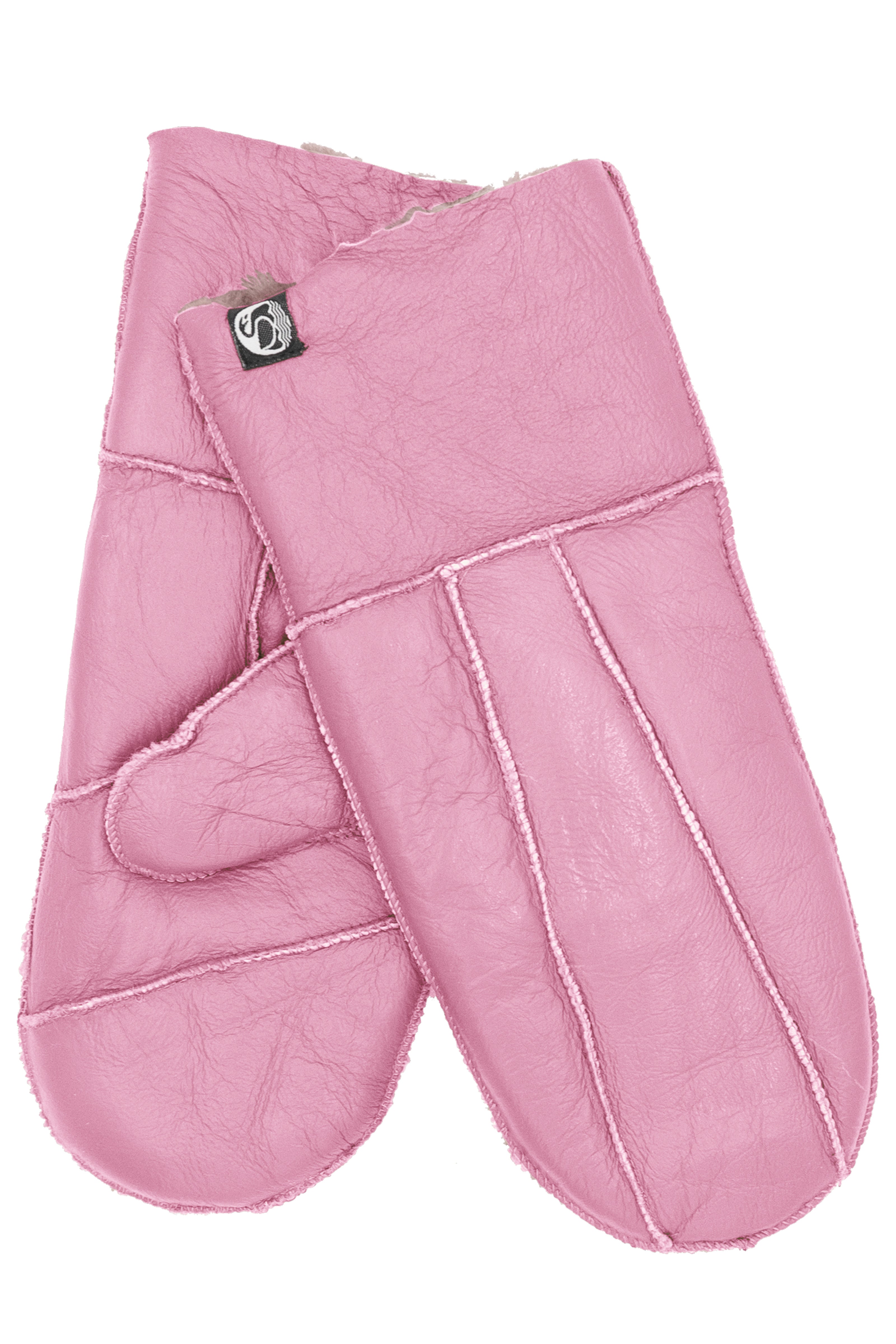 No Waste Sheepskin Napa Gloves Dark Pink