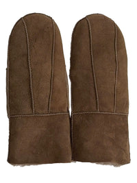 No Waste Sheepskin Gloves Brown
