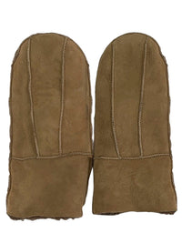 No Waste Sheepskin Gloves Dark Camel