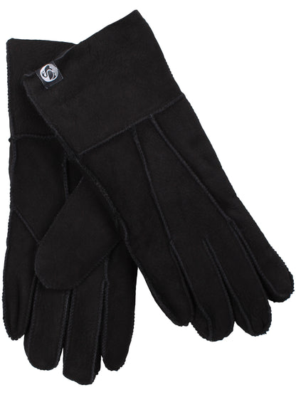 No Waste Sheepskin Mittens Black