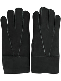 No Waste Sheepskin Mittens Blackish Green