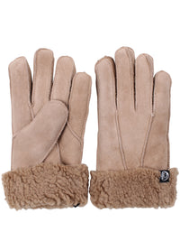 No Waste Sheepskin Mittens Light Camel