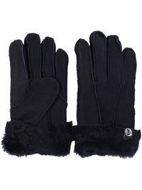 No Waste Sheepskin Mittens Navy