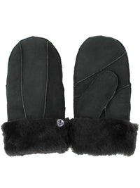 No Waste Sheepskin Gloves Blackish Green