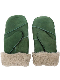 No Waste Sheepskin Gloves Fall Green