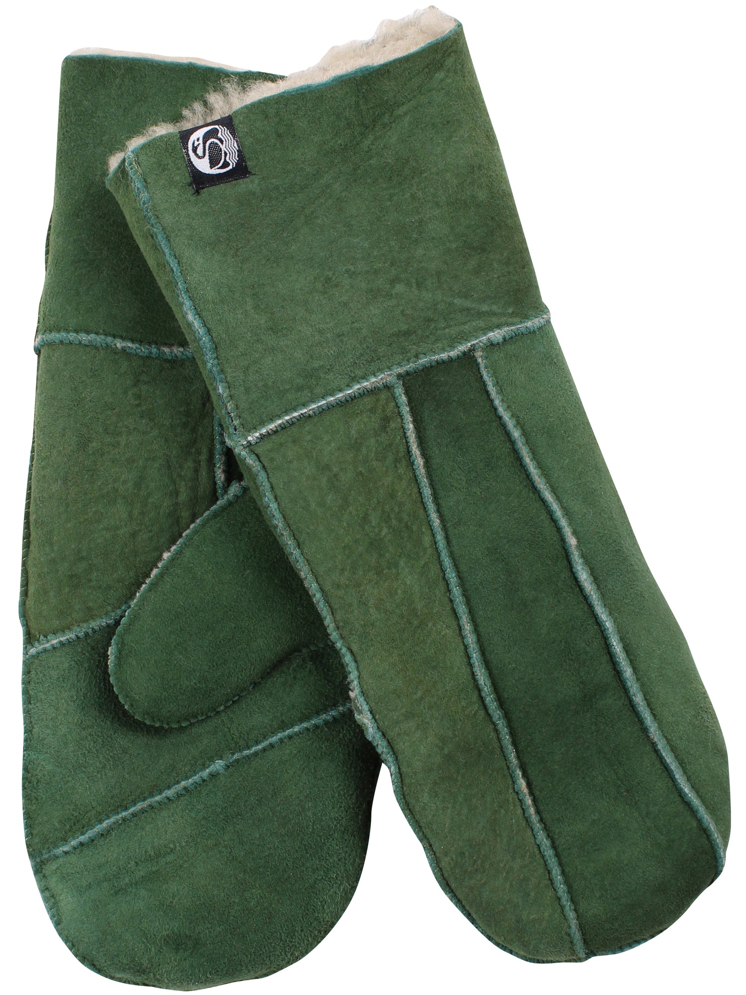 No Waste Sheepskin Gloves Fall Green