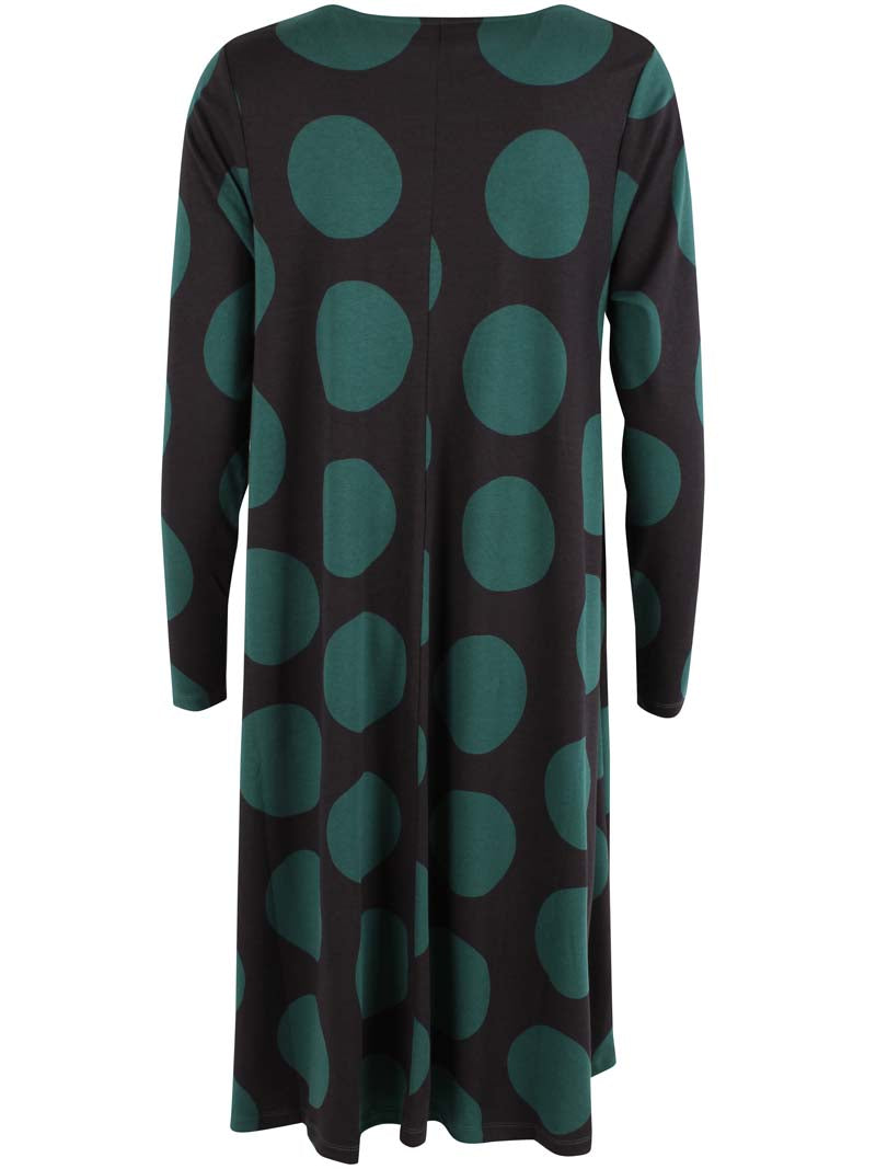 ORGANIC - Danalberte LS Interlock Dress Black DREAMYDOTS