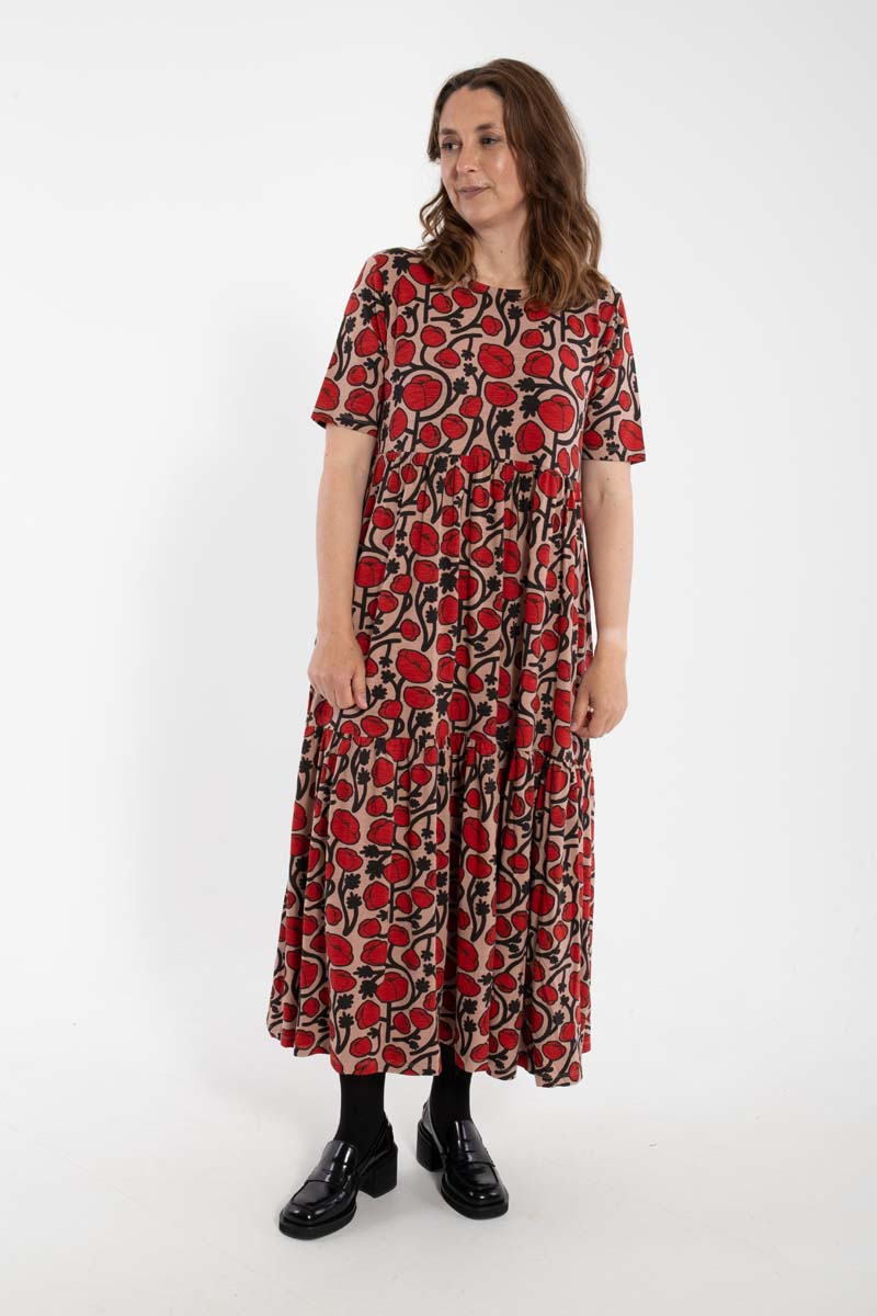 Økologisk Mønstret kjole til dame