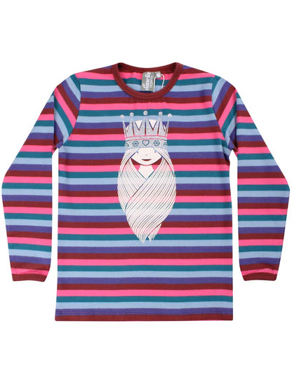 Organisk tee med viking print til børn