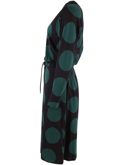 ORGANIC - Danouioui Interlock Dress Black DREAMYDOTS