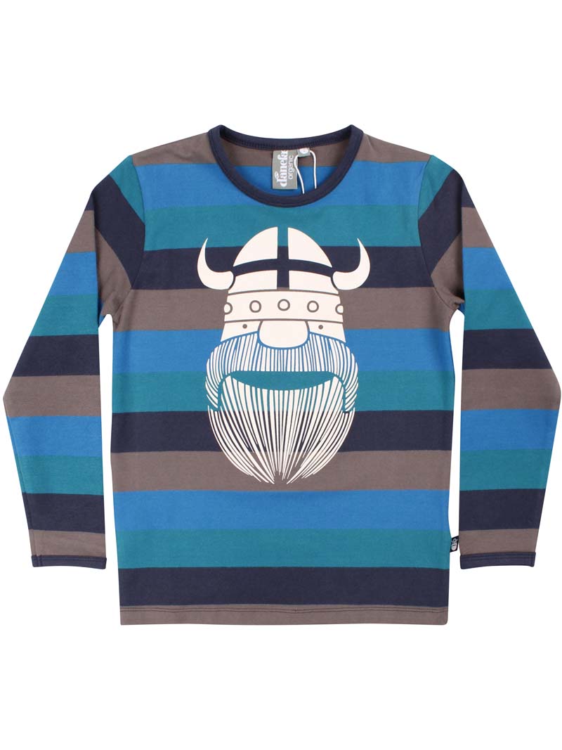 Viking print bluse til børn