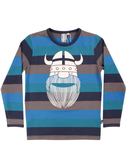 Viking print bluse til børn