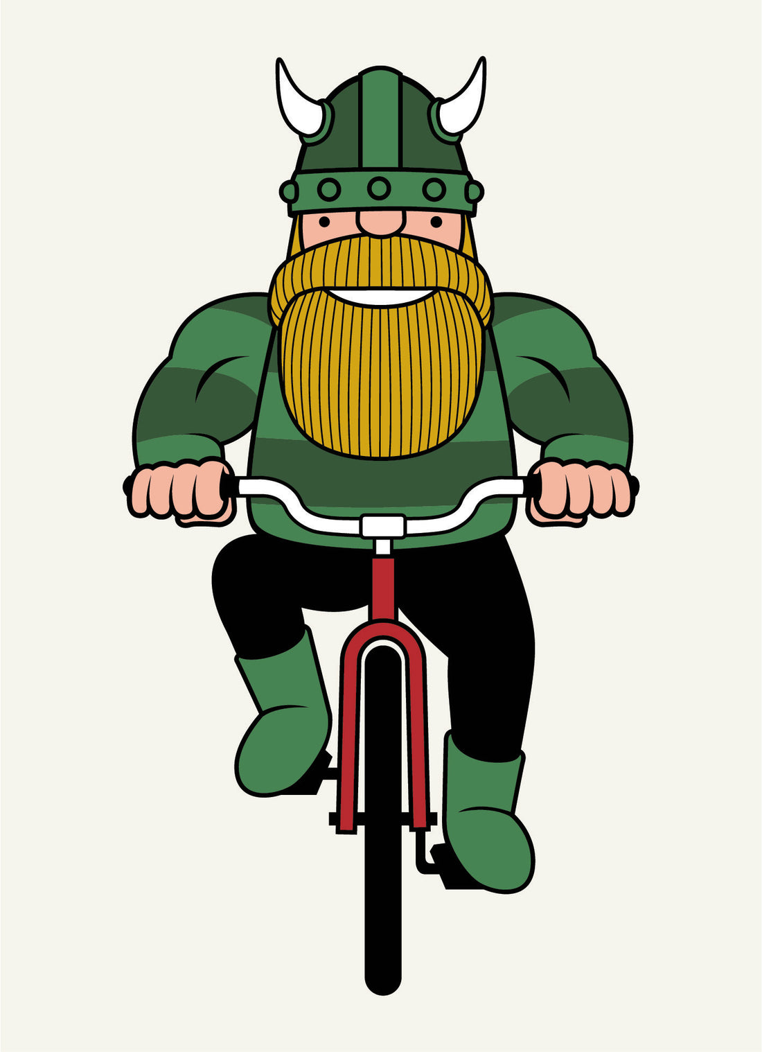 DANEFAE Postkort CYCLIST DIN VEN