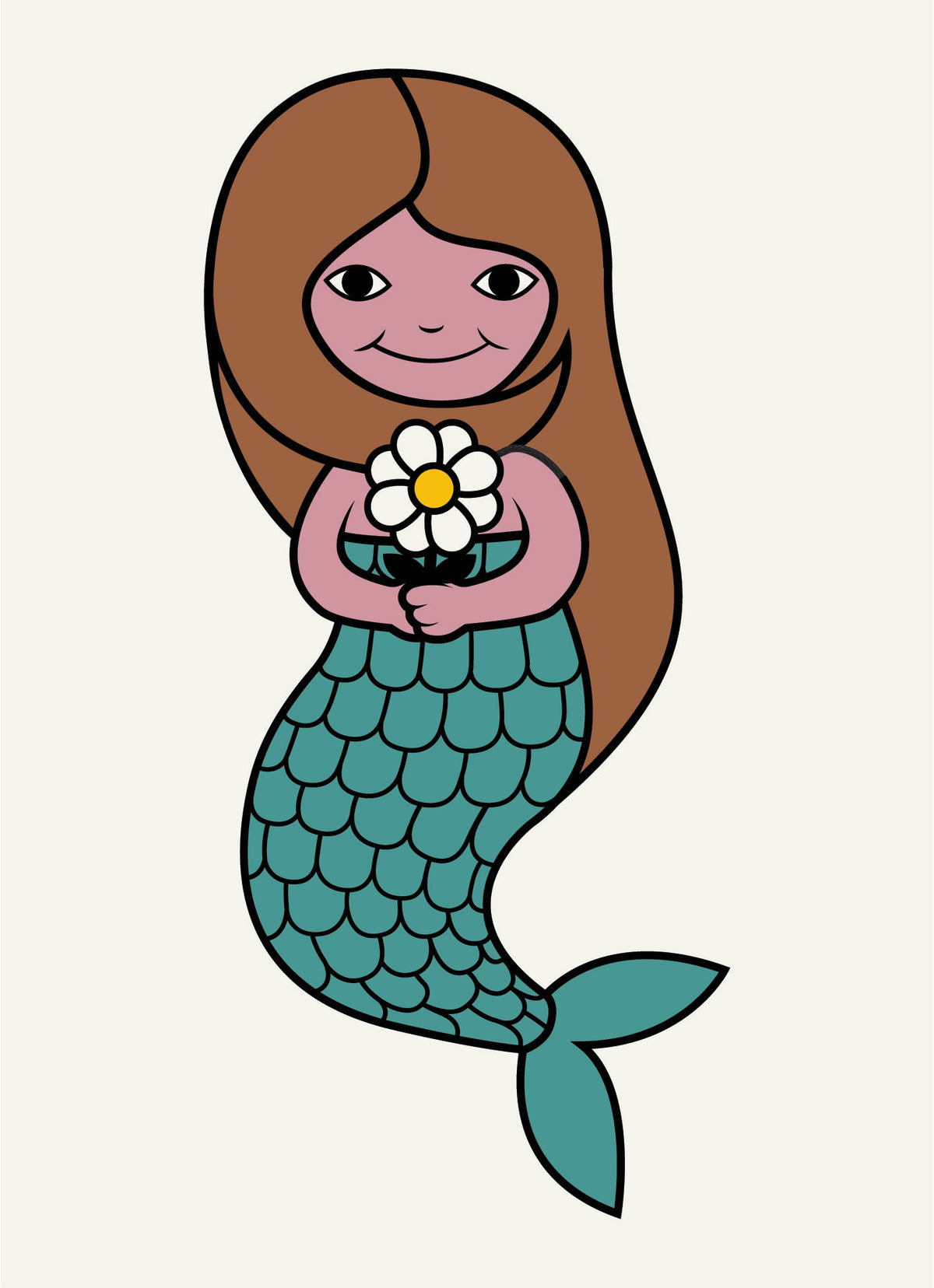DANEFAE Postkort MERMAID TALL