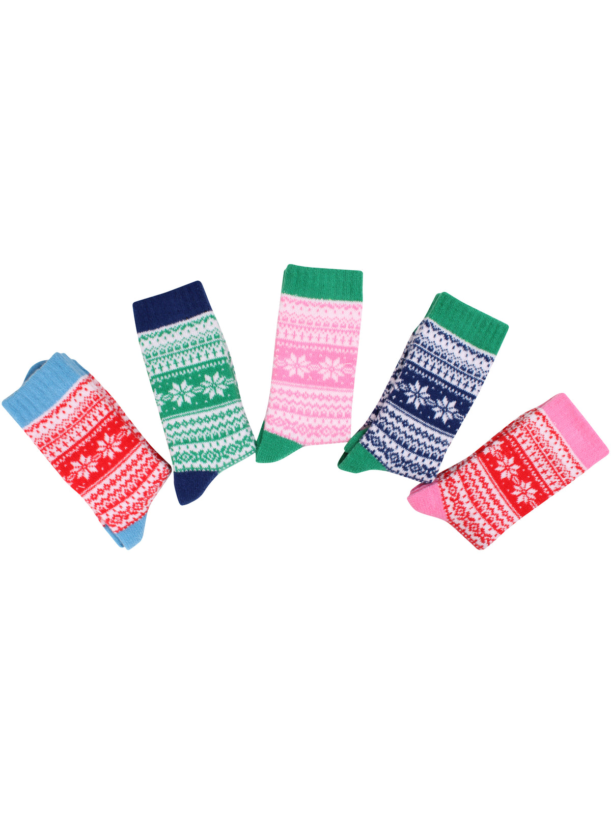 Pied Pied Cozy Socks Green/Pink