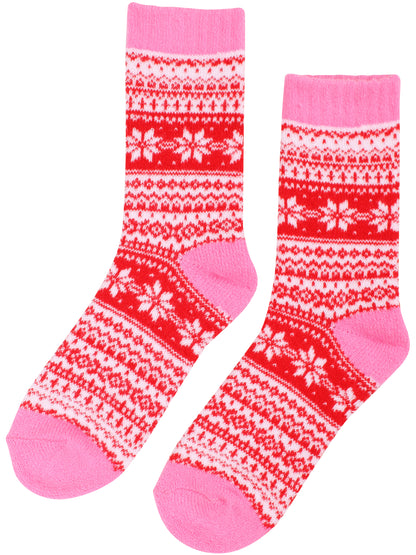 Pied Pied Cozy Socks Pink/Red