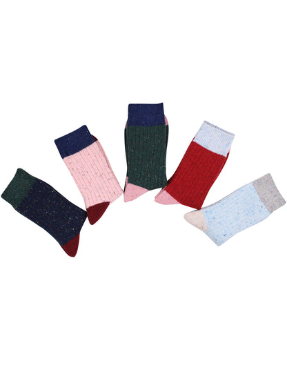 Pied Pied Nordic Warm Socks Multi Pink