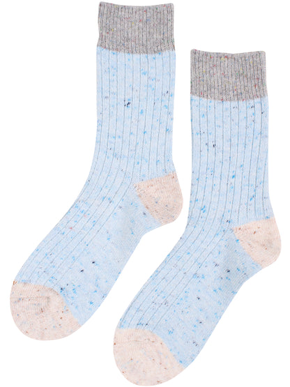 Pied Pied Nordic Warm Socks Multi Light Blue