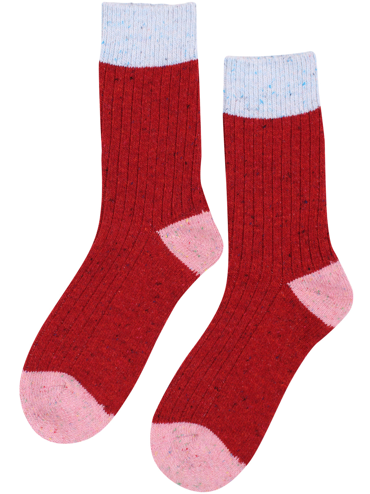 Pied Pied Nordic Warm Socks Multi Red