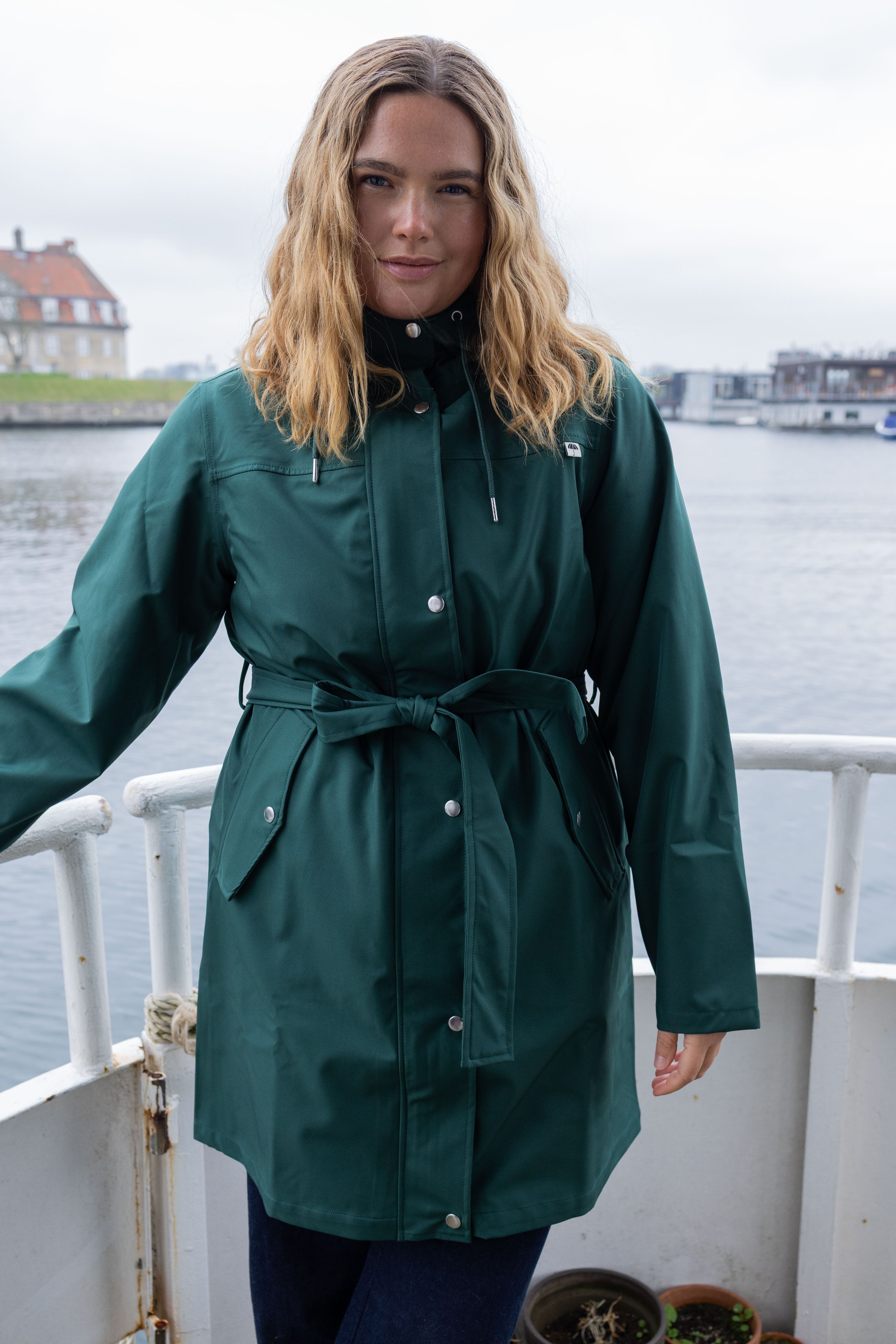 Danerainlover Raincoat Deep Forest