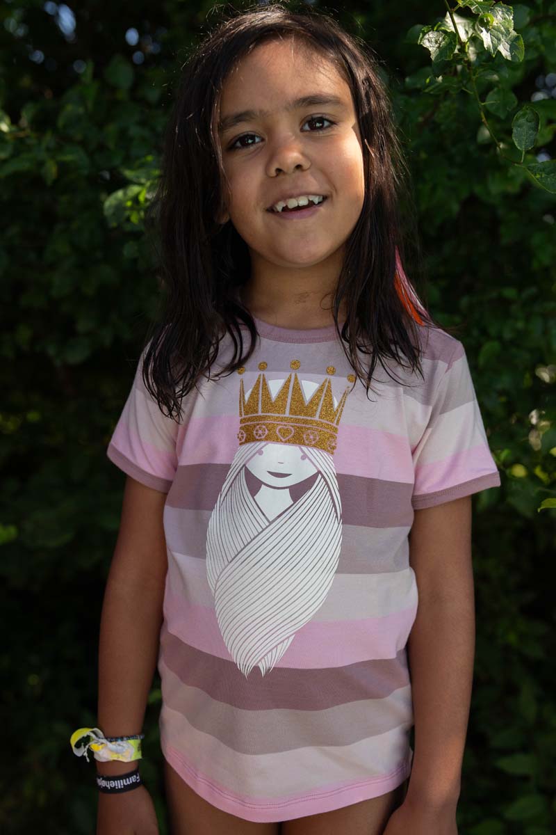 t-shirt til børn med prinsesse