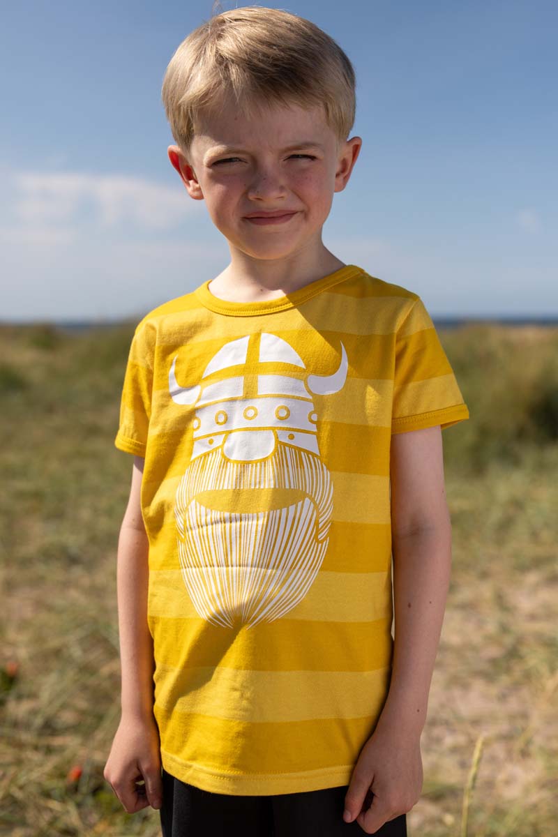 T-shirt med viking til børn