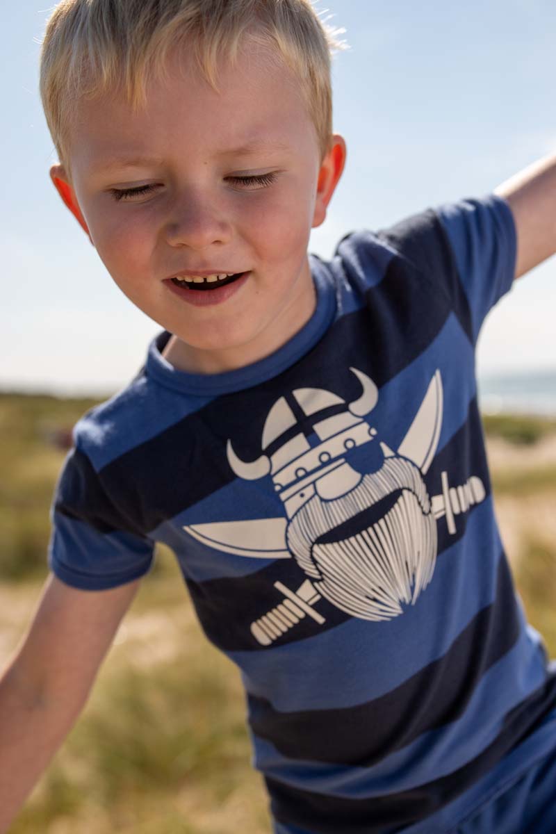 ORGANIC - Danesigurd Tee Dk Navy/Skipper Blue PIRAT