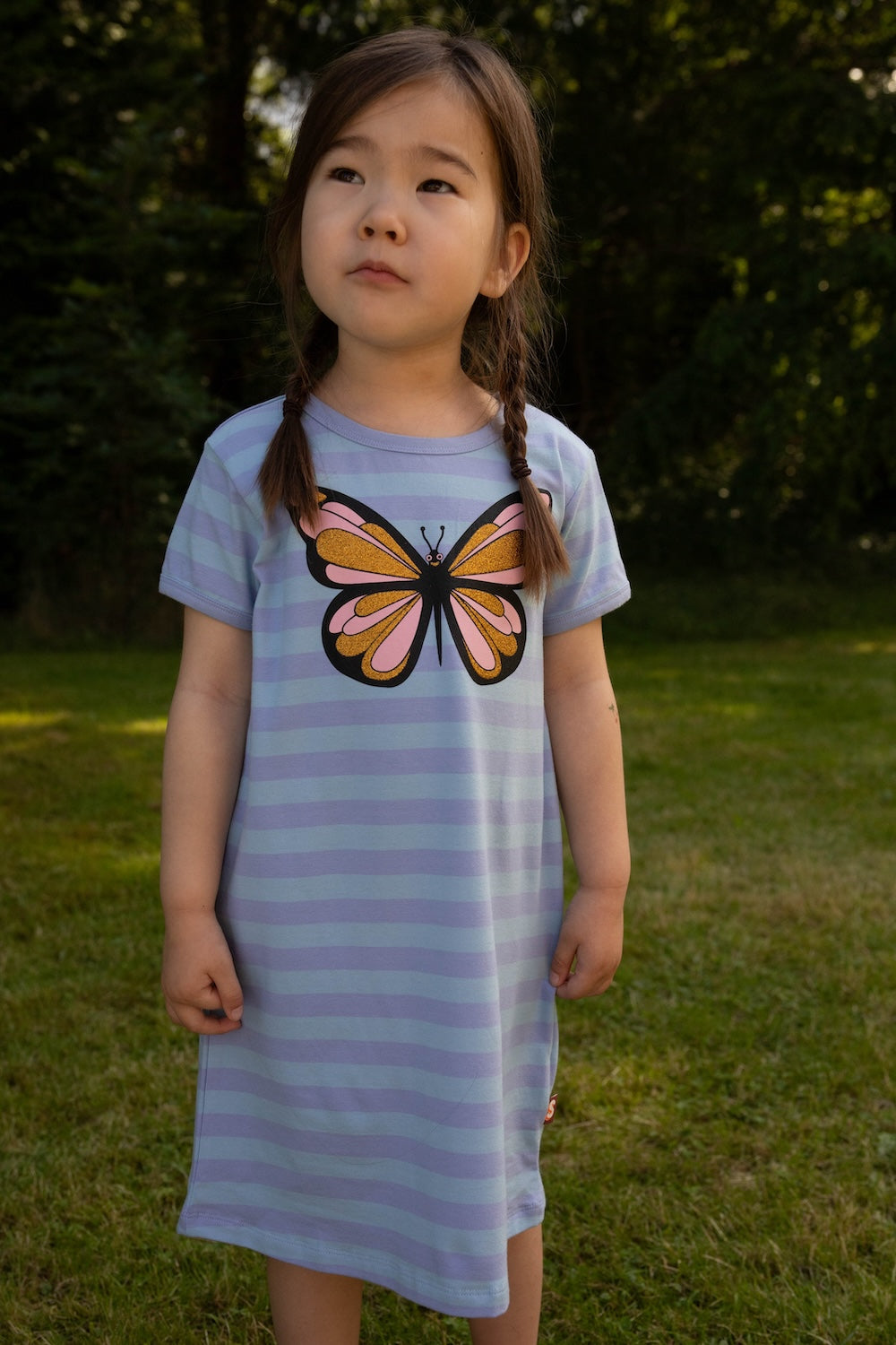 Dyrloud SS Dress Lilac/Baby Blue BUTTERFLY