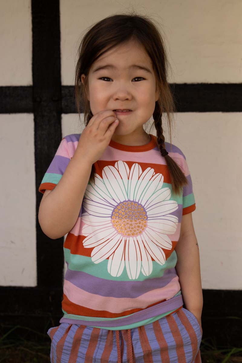 Bluse til børn med blomst