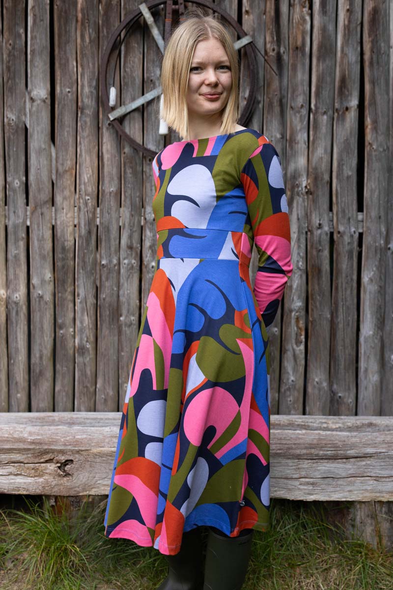 Mønstret Kjole til dame