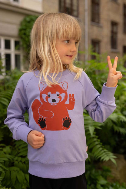 Sweater til Børn med Rød Panda